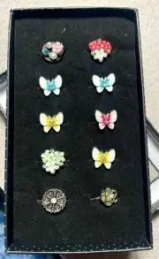 set of 8 adjustable rings (small) Paparazzi Jewelry Fast Shipping & Tracking