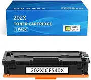 202X Black Compatible for HP 202A CF500X CF500A Black Toner Cartridges for HP Color Laserjet Pro MFP M281fdw M281cdw M254dw Toner Cartridges