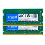 Crucial 32GB DDR4 CL19 Kit 2666MHz 2x 16GB 1.2V 260-Pin PC4 SO-DIMM Dual Laptop