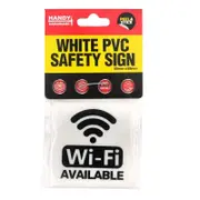 3pcs Peel & Stick Wi-Fi Available Sign Handy Hardwar Quality Material - 55x55 mm