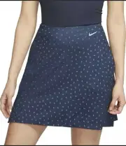 Nike Skirt Skort Golf Tennis Dri Fit UV Navy Blue White Women's XS X-Small