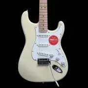Squier Affinity Stratocaster, Maple Fingerboard, White Pickguard, Olympic White