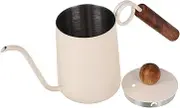 SECFOU Old Fashioned Pot 304 Stainless Steel Drip Coffee Maker Lid Kettle for Camping
