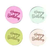 10pcs Acrylic Happy Birthday Cake Toppers Decorative Acrylic Cake Toppers