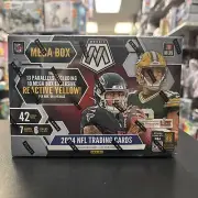 2024 Panini Mosaic Football Trading Card Mega Box Reactive Yellow Ships free
