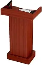 Lectern Podium Stand, Lectern Podium Stand,Standing Lectern Floor Sound Lectern Speaking with Presentation Wooden Podium Church,Brown