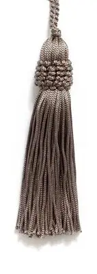 Beige 4" Chainette Tassels Taupe [Set of 10]