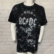 ACDC Shirt Mens 2XL High Voltage Rock and Roll Tye Die Band Tee NEW With Tags