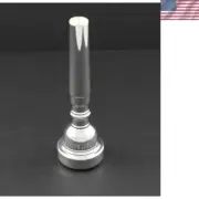 Elegant Silver Trumpet Mouthpiece by Bach - 3E Shallow Cup for Comfort