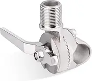 LIOFYN Starlink Ratchet Mount, 316 Stainless Steel Marine Antenna Mount, Adjustable Clamp Base Bracket Holder for Boat (Silver)
