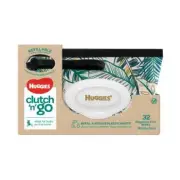 Huggies Baby Wipes Refillable Clutch N Go 32 Wipes Fragrance Free Unscented New