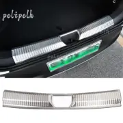 Fit For VW ID.4 2021-2023 Silver Titanium Inner Rear Bumper Sill Plate Protector