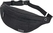 MOBICO Large Crossbody Fanny Pack with 4-Zipper Pockets,Gifts for Enjoy Sports Festival Workout Traveling Hiking Running Casual Hands-Free Wallets Waist Pack Phone Bag Carrying All Phones