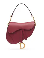 Dior Saddle Bag in Cherry Red Grained Calfskin