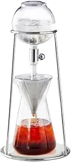 Iced Coffee Cold Brew Drip Coffee Maker for Home Office, Iced Coffee Maker with Adjustable Water Flow Fits Most Coffee Pots