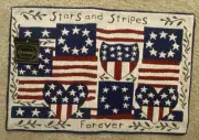 NWT, Set Of 6 Patriotic Tapestry Placemats Featuring “Stars & Stripes Forever”