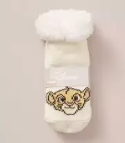 ~ Disney ~ Simba Fleece Socks ~ Babies Size 00-1 ~ The Lion King ~