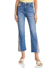 Driftwood Clara X Romantic Rhapsody High Rise Ankle Flare Leg Jeans in Medium Wash 26