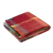 St Albans Mohair Throw Rug Blanket Applewood