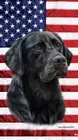 Labrador Retreiver Patriotic Beach Towel
