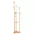 Natural Bamboo Clothes Hanger Stand Multi-functional Clothes Rack Coat Rack