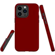 For iPhone 14 Pro Max Case Tough Protective Cover, Maroon Red