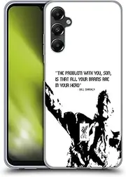 Head Case Designs Officially Licensed Liverpool Football Club Problem White Bill Shankly Quotes Gel Case [Military Grade Protection] Compatible with Samsung Galaxy A05s