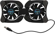 Laptop Cooling Pad, Octopus Folding Dual Fan Cooler, Computer Chill Mat No Noise, Portable Laptop Fan Stand Cooling