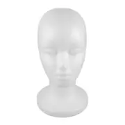Mannequin Head for Wigs and Hats Female Foam Display Stand for Hairpieces and