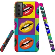 For Samsung Galaxy S22+ Plus Case, Armour Cover, Pop Art Lips