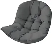 Qianly Egg Chair Cushion Pad, Soft, Comfortable, Washable, Thicken,Basket Chair Cushion for Office, Patio,Indoor, Porch,Garden, Dark Gray