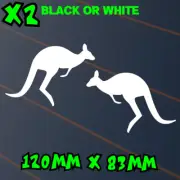 Kangaroo X2 Sticker Australia Car Decal Skippy 4x4 Roo Ute Southern Cross Aussie
