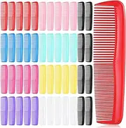 Tioncy 48 Pcs Hair Combs Set Pocket Hair Combs Fine Dressing Coarse Fine Barber Portable Hair Cutting Comb for Women Men Styling Homeless Hotels Shelters Nursing Homes Charity Churches (Colorful)