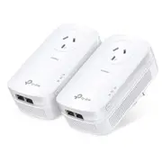 TP-Link TL-PA9020P KIT AV2000 Powerline Kit with AC Pass-Through - 2Gbps/300m - 2+2 GLAN [TL-PA9020P KIT]