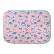 The Coral Palms® Swimsuit Saver Roll-up Neoprene Mat - Solely Sea Turtles