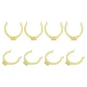 8Pcs 1.93''x1.93'' Plastic Leveler Leg Toe Kitchen Clips Foot Buckle, Yellow