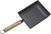 1Pc Cast Iron Skillet Nonstick Frying Pan for Camping and Outdoor Cooking Lightweight Portable Design for Fried Steak Eggs and Tamagoyaki Safe