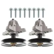 For Troy Bilt MTD 618-06991 918-06991 2x Spindle Assembly W/Pulley Bolt
