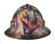 Cool Hard Hats Unisex SKID STEER Pro Choice Wide Brim Safety Hard Hat