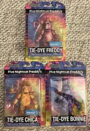 Tie-Dye Five Night's At Freddy's Figures - Freddy, Bonnie, And Chica