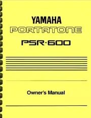 Yamaha Portatone PSR-600 Keyboard OWNER'S MANUAL