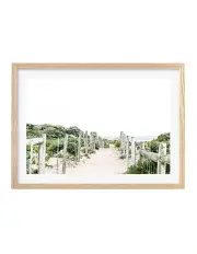 [Profile Australia] Australian Made Sandy Path 1 Art Print A3 in Natural Frame