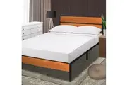 NEW Royal Sleep King Bed Frame Solid Wooden Pine Iron Metal Base Platform