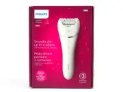 Philips Series 8000 Rechargeable Electric Epilator - White - BRE700