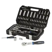 Draper Metric Socket Set 1/4" & 1/2"D 108 Piece 6 Point Deep & Standard 21536