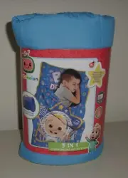 Cocomelon Big Dreams 3 In 1 - Slumber Bag, Nap Mat & Pillow New ~ 21 x 46"