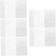 [Angoily] 5Pcs Clear Passport Holders Transparent Passport Covers Travel Document Organizers Lightweight Compact Design for Safe Travel Easy Portability