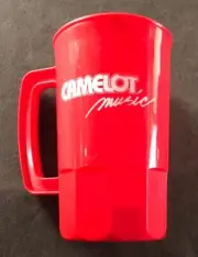Camelot Music Store 1980's Original Red & White Glossy Cup Vintage Hard To Find