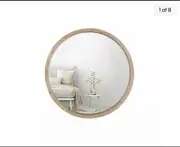 Mirrorize Round Mirror 30" for Living Room Wall Decor Decorative Circle Mirro...