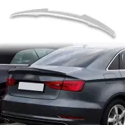 Painted V Style ABS Trunk Spoiler For Audi A3 / S3 / RS3 8V Sedan Gray LX7Q (for: Audi)